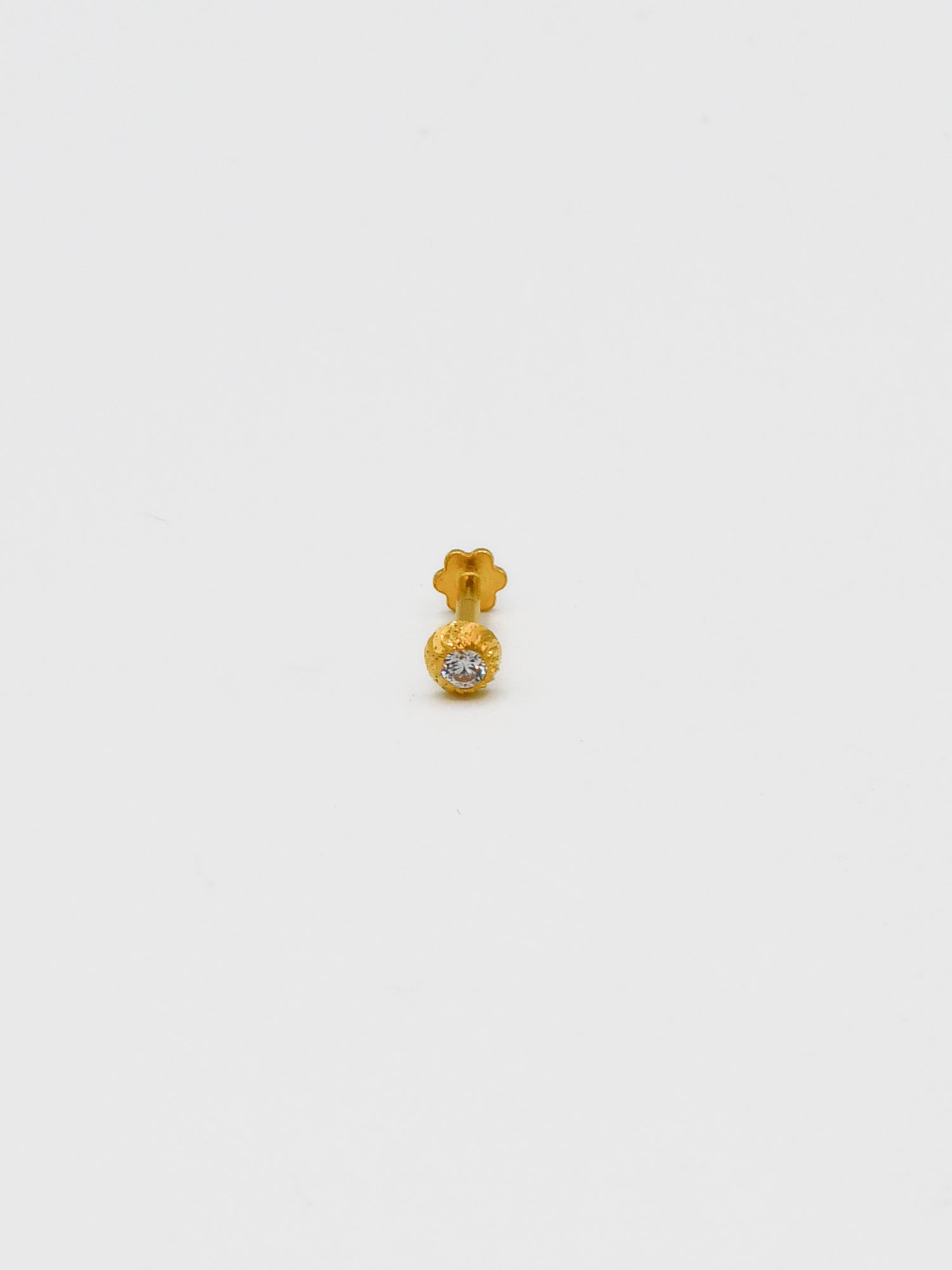 22ct Gold CZ Nose Pin