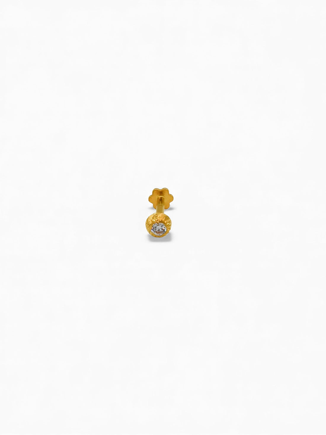 22ct Gold CZ Nose Pin