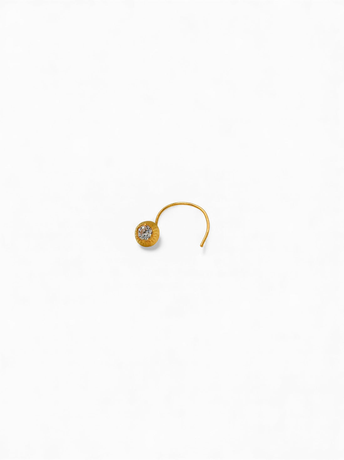 22ct Gold CZ Nose Pin