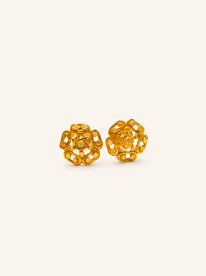 22ct Gold Stud Earring - Roop Darshan