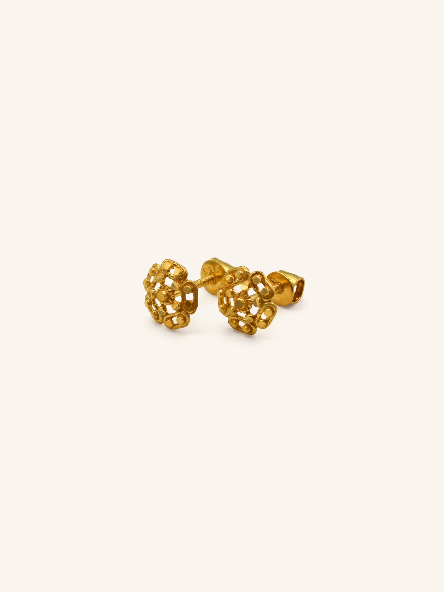 22ct Gold Stud Earring 1.20 GMS - Roop Darshan