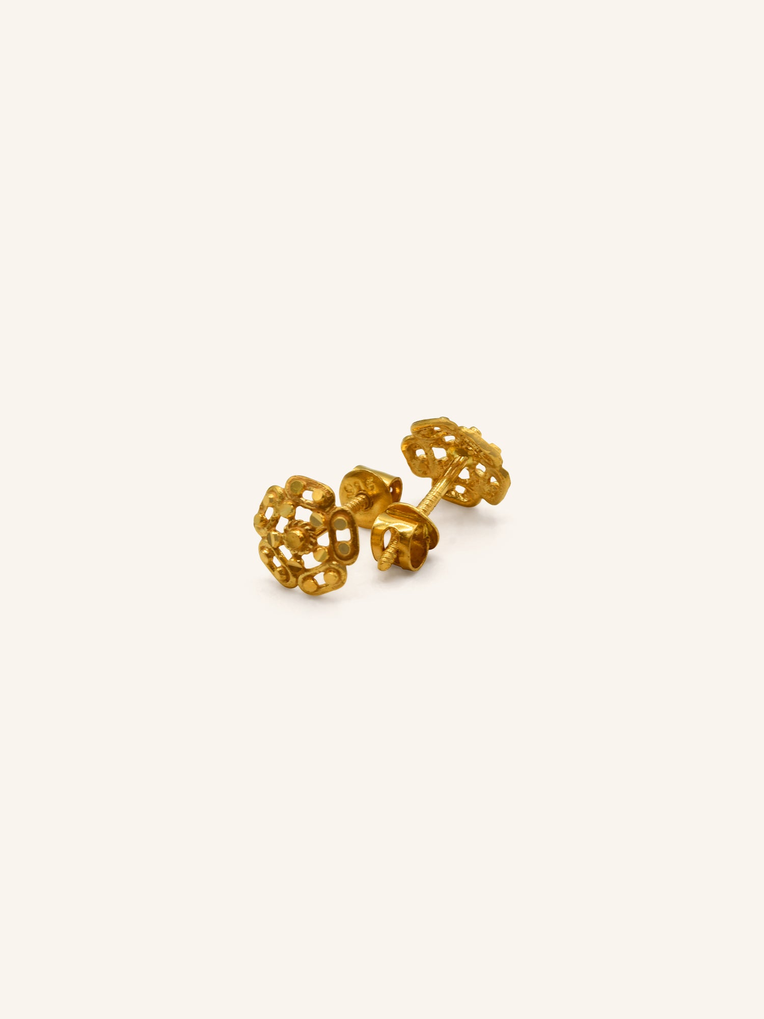 22ct Gold Stud Earring 1.20 GMS - Roop Darshan