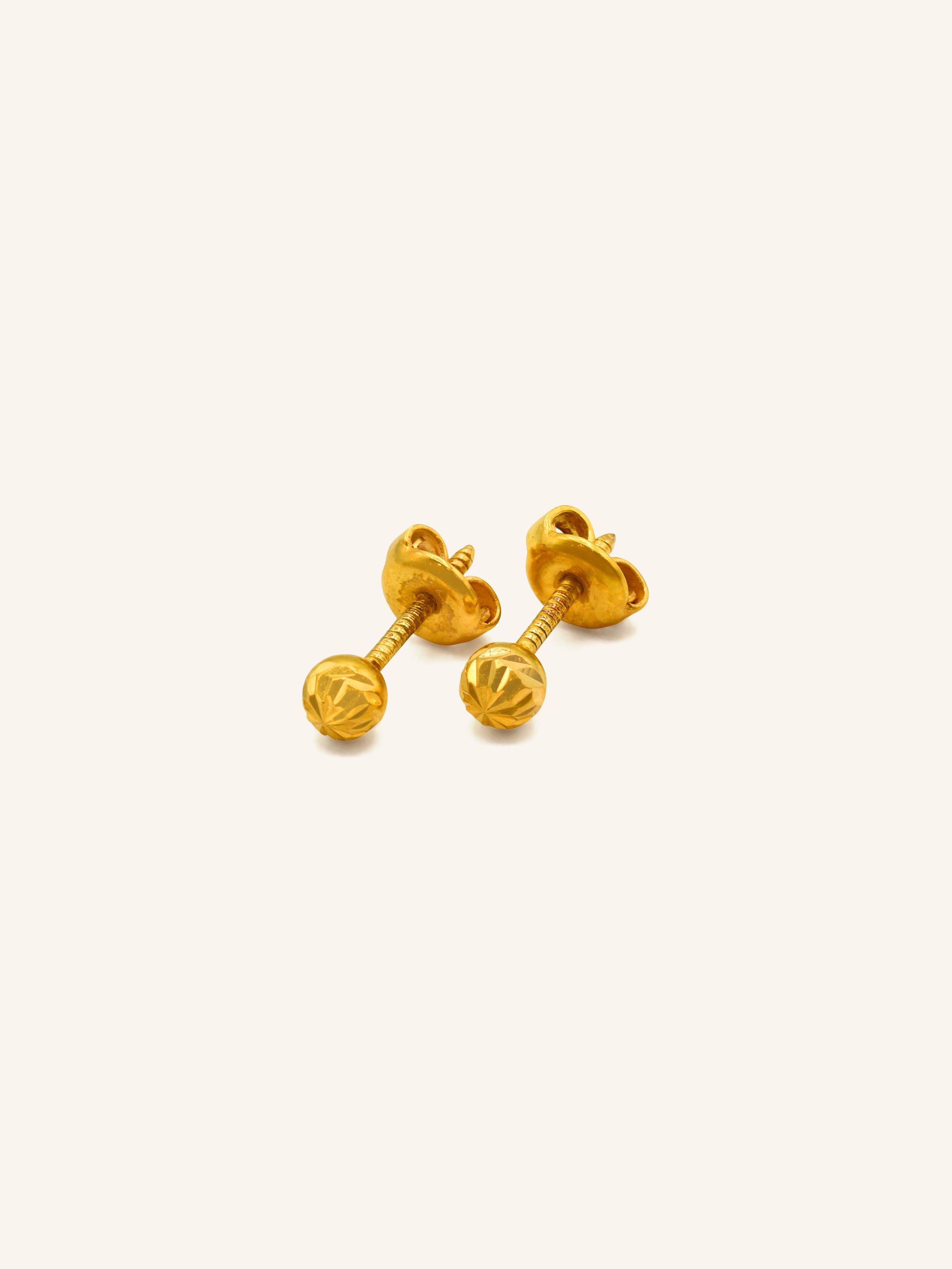 22ct Gold Stud Earrings