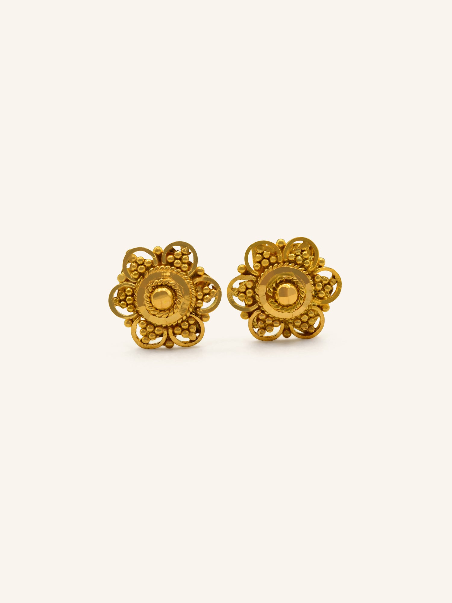 22ct Gold Stud Earring 2.03 GMS - Roop Darshan