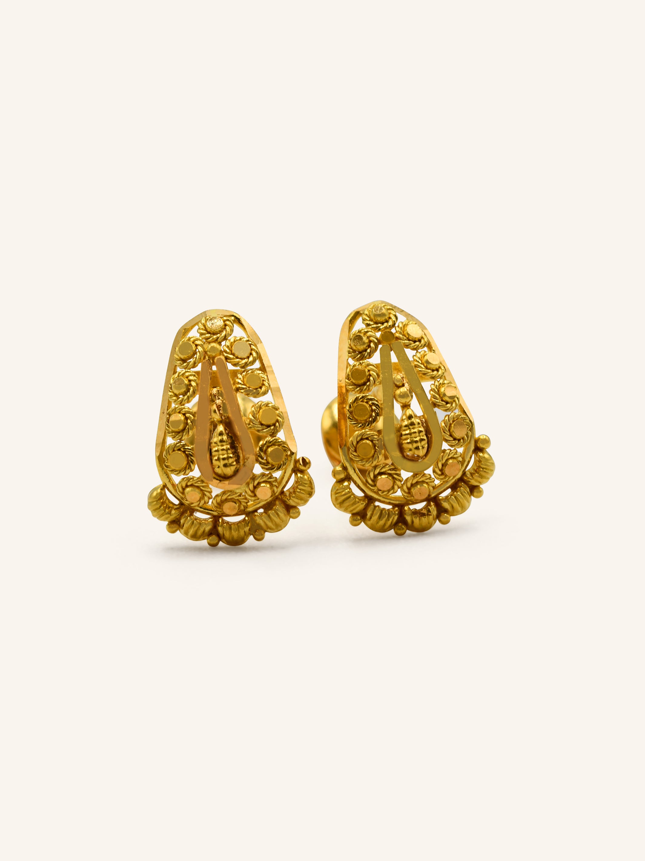 22ct Gold Stud Earring 2.29 GMS - Roop Darshan
