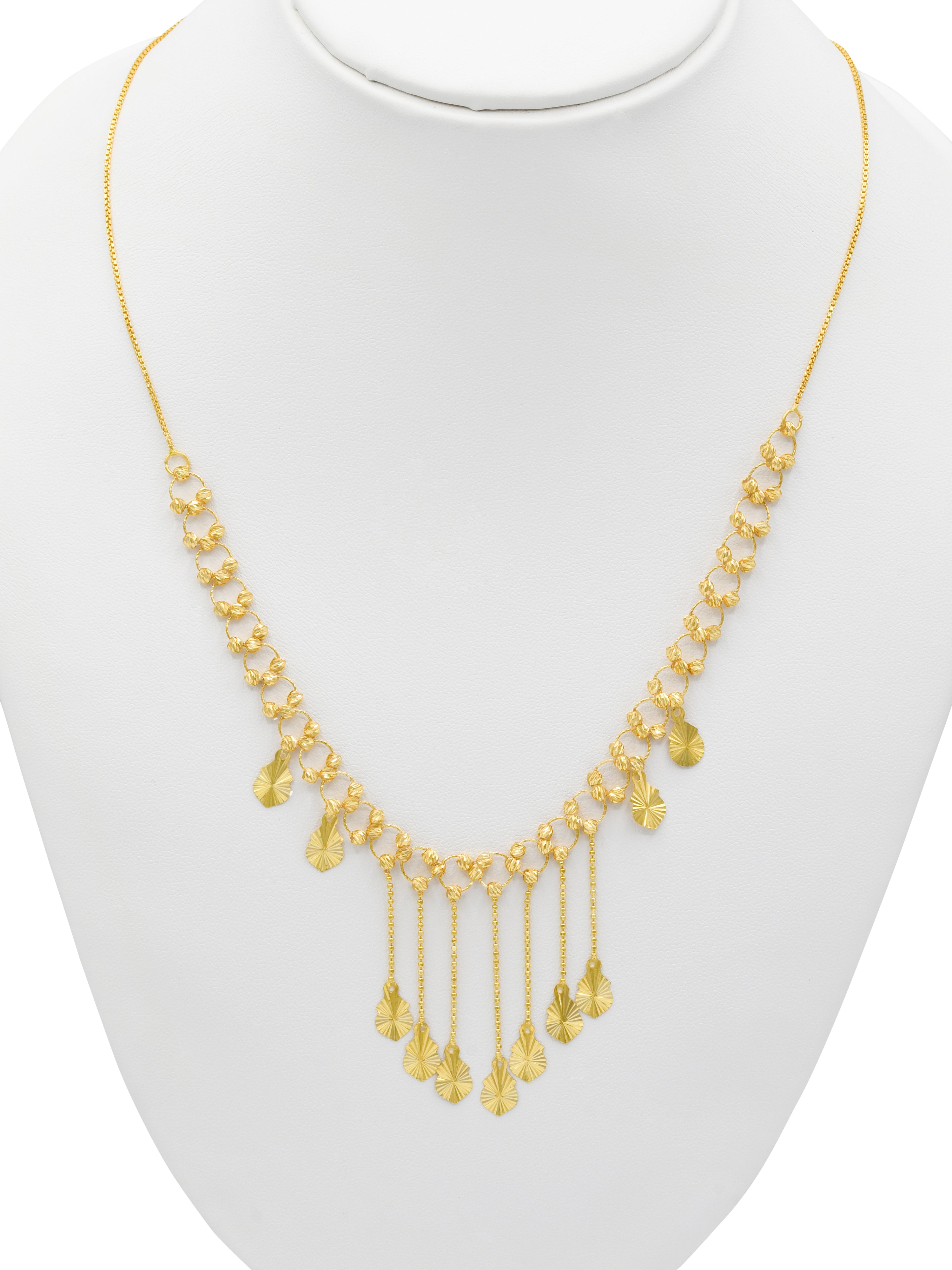 22ct Gold Charms Ball Fancy Chain - Roop Darshan