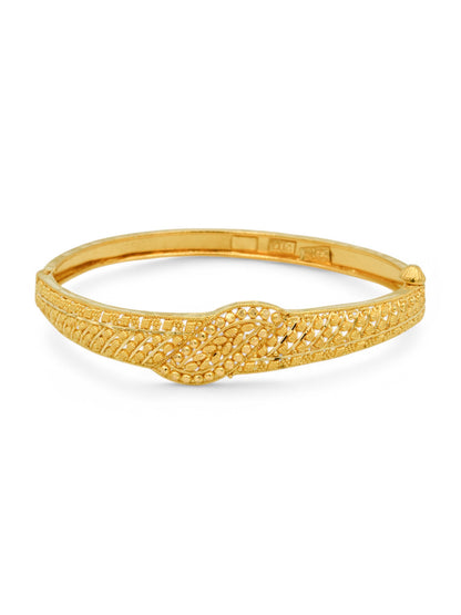 22ct Gold Filigree Screw Bangle