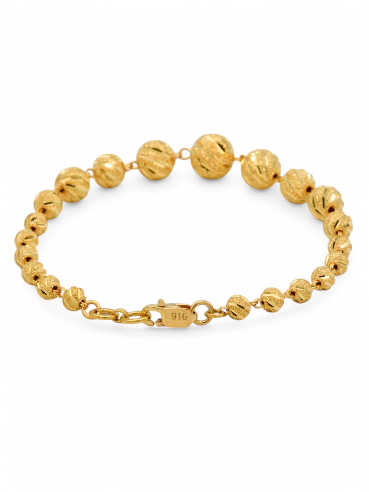 22ct Gold Ball Bracelet