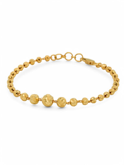 22ct Gold Ball Ladies Bracelet