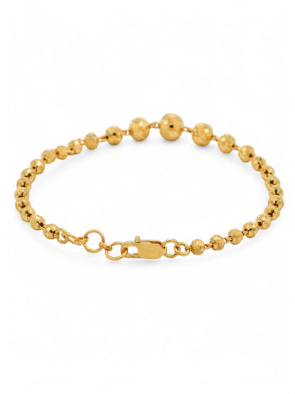 22ct Gold Ball Ladies Bracelet