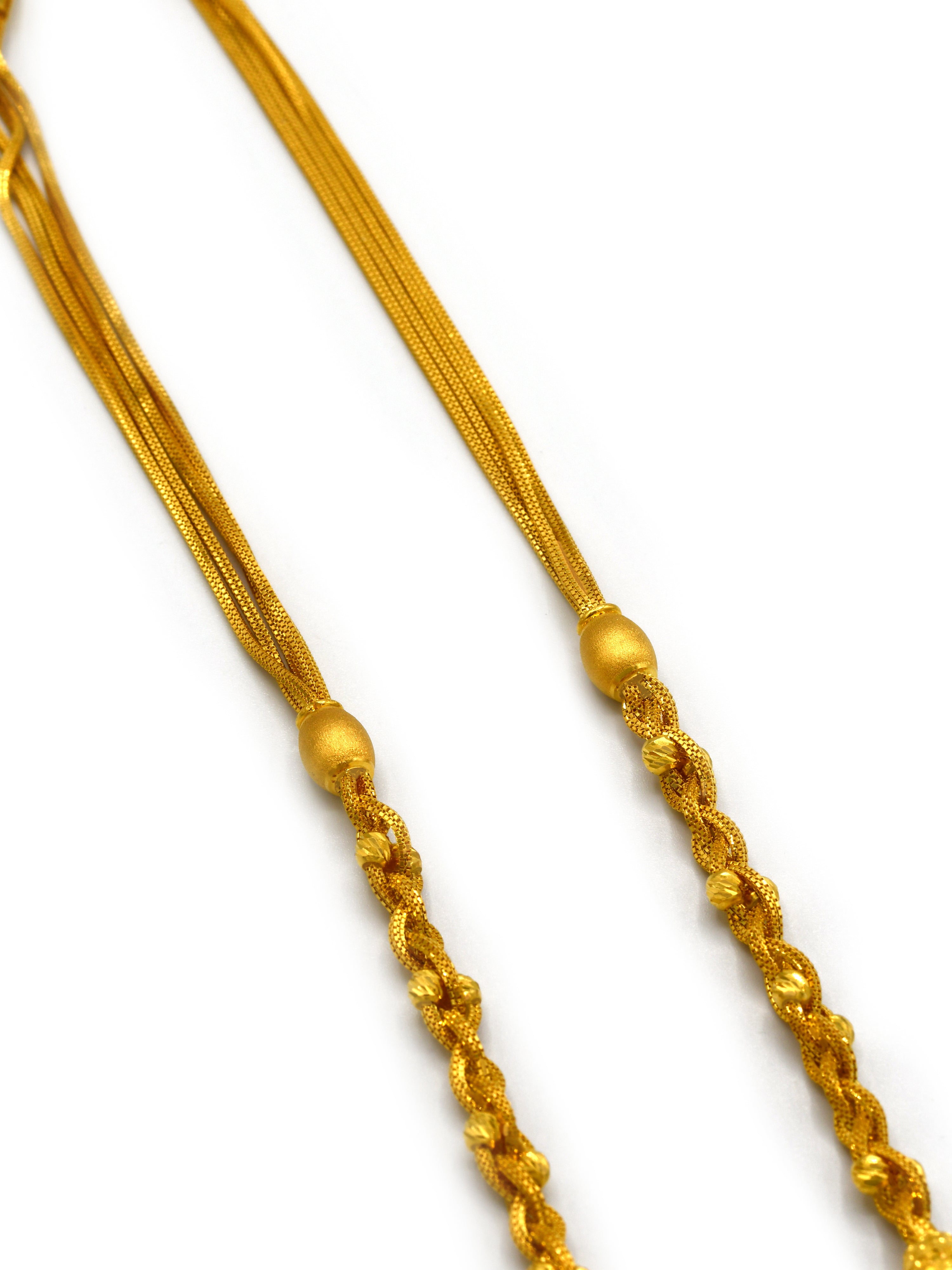 22ct Gold Ball Choti Fancy Chain - Roop Darshan