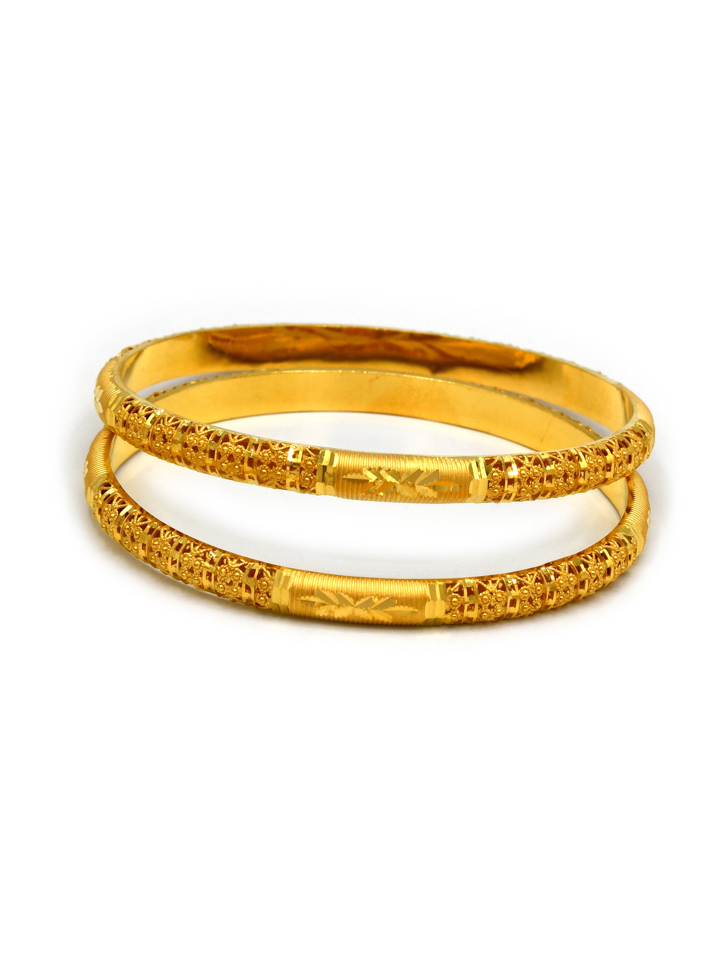 22ct Gold Pair Bangle - Roop Darshan