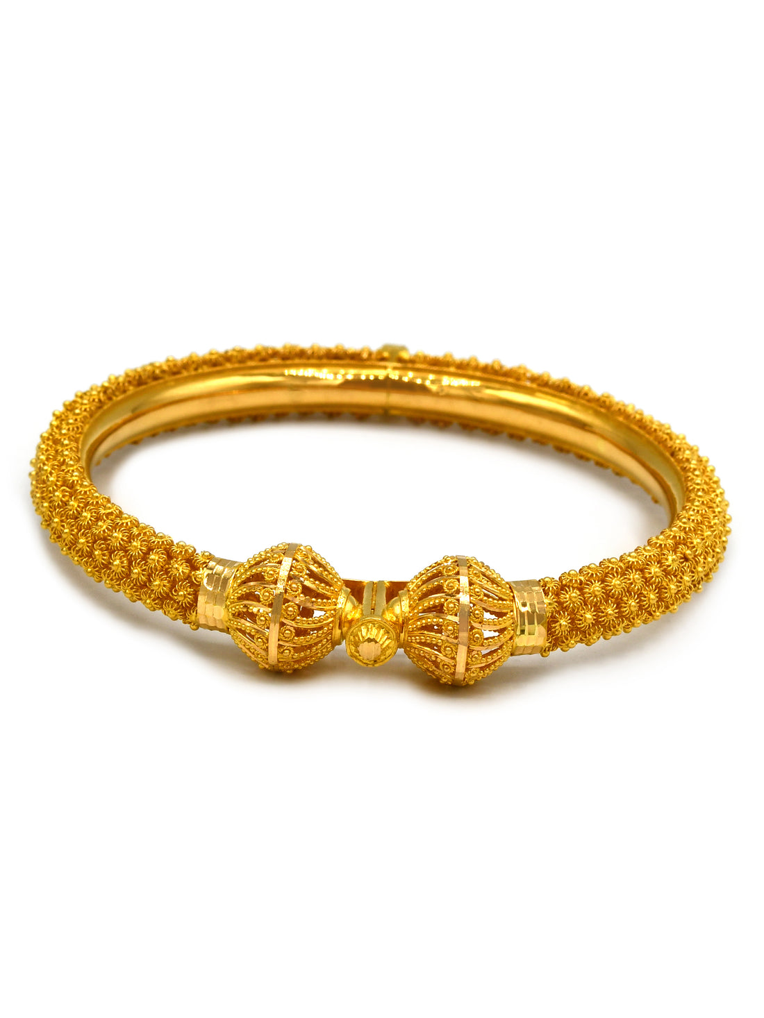 22ct Gold Pair Screw Bangle