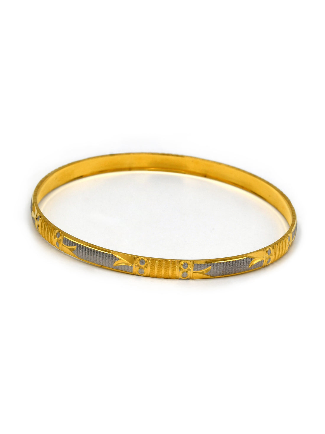 22ct Gold Two Tone Pair Bangle