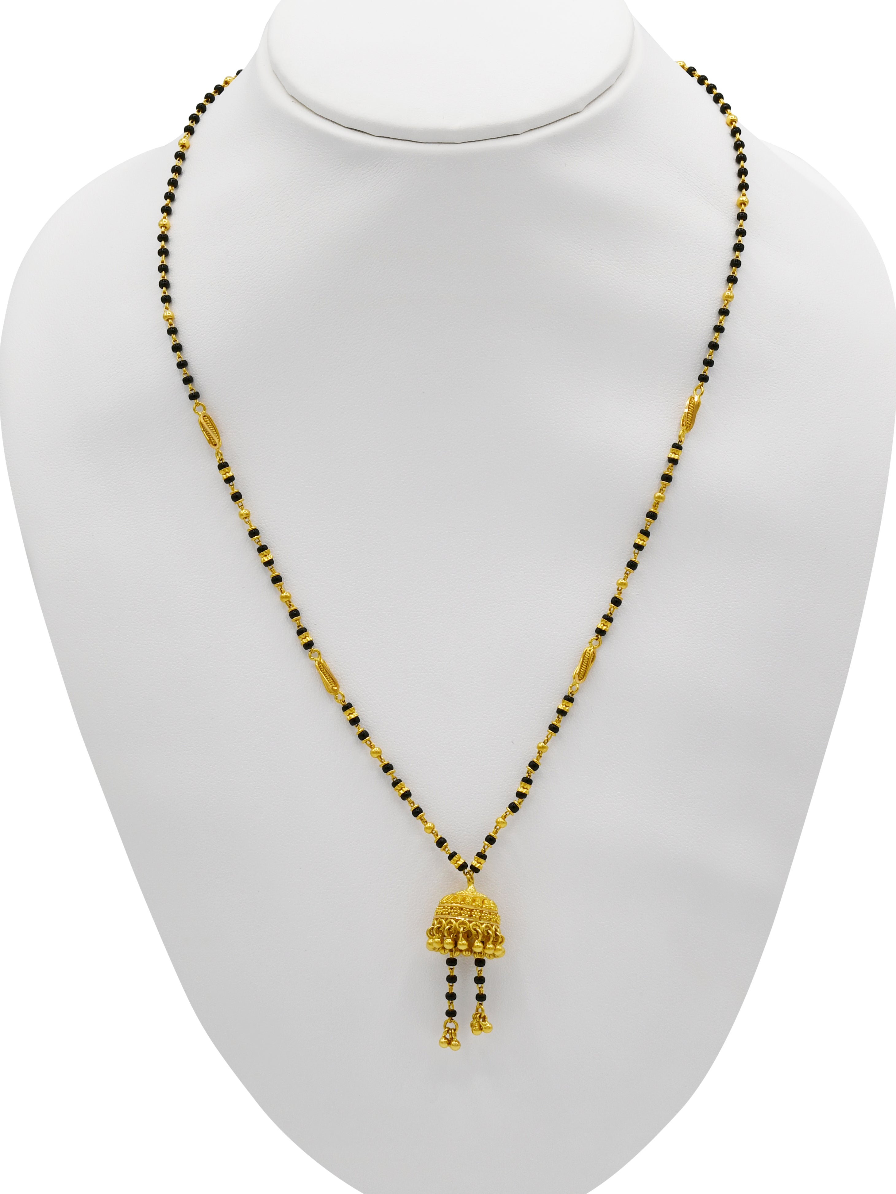 22ct Gold Jhumki Mangal Sutra - Roop Darshan