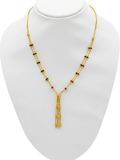 22ct Gold 2 Row Mangal Sutra