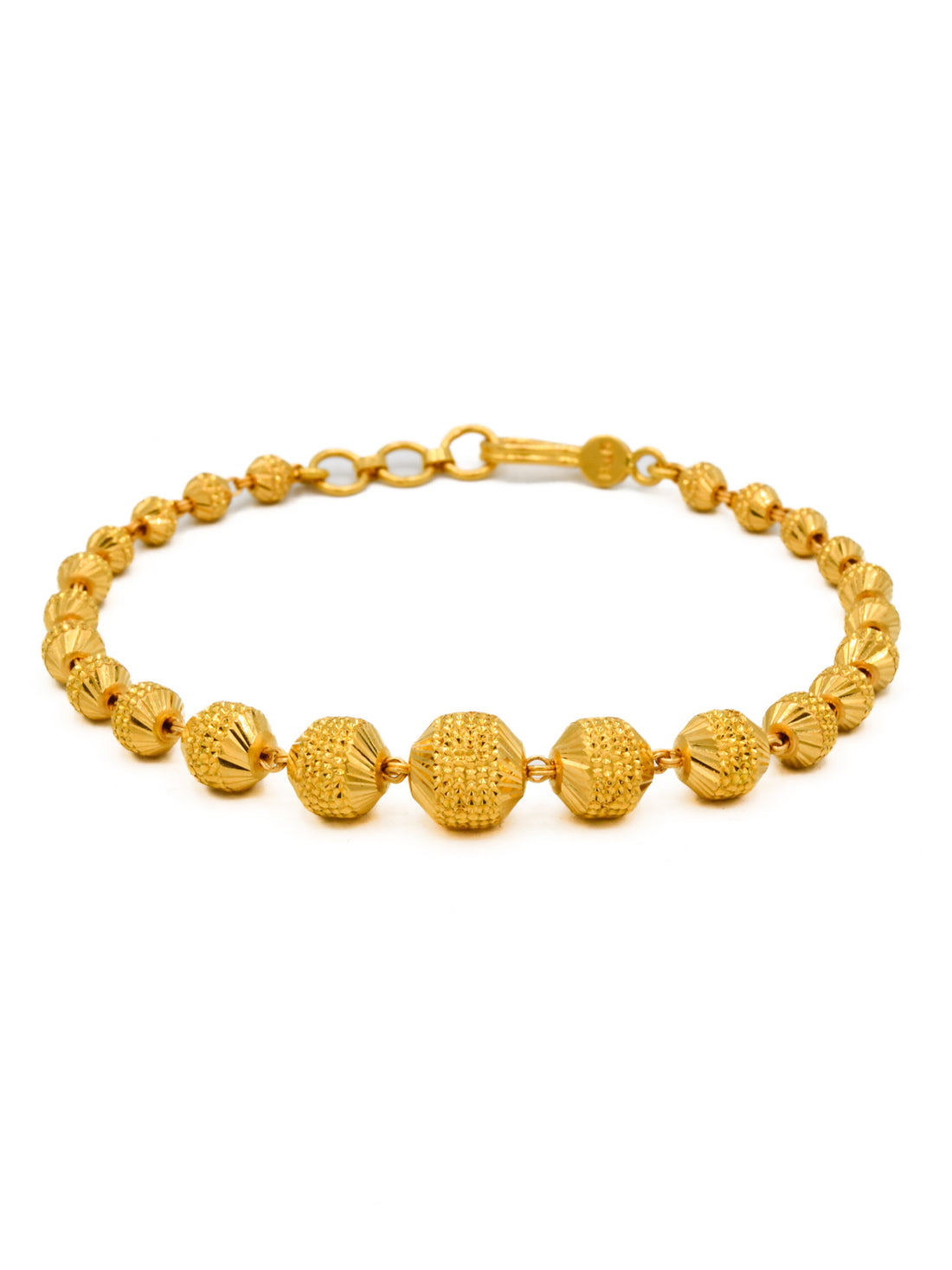 22ct Gold Ball Ladies Bracelet - Roop Darshan