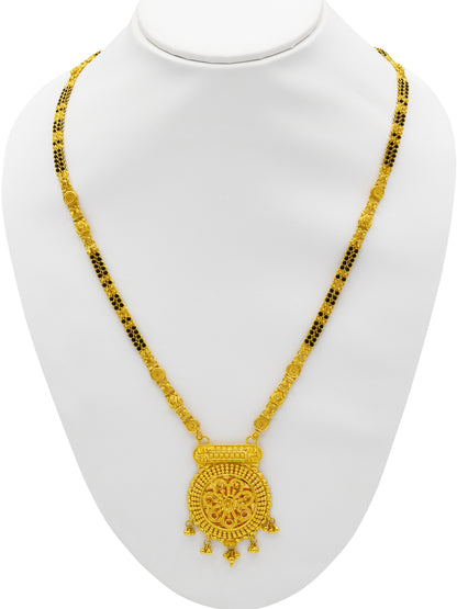 22ct Gold 2 Row Long Mangal Sutra