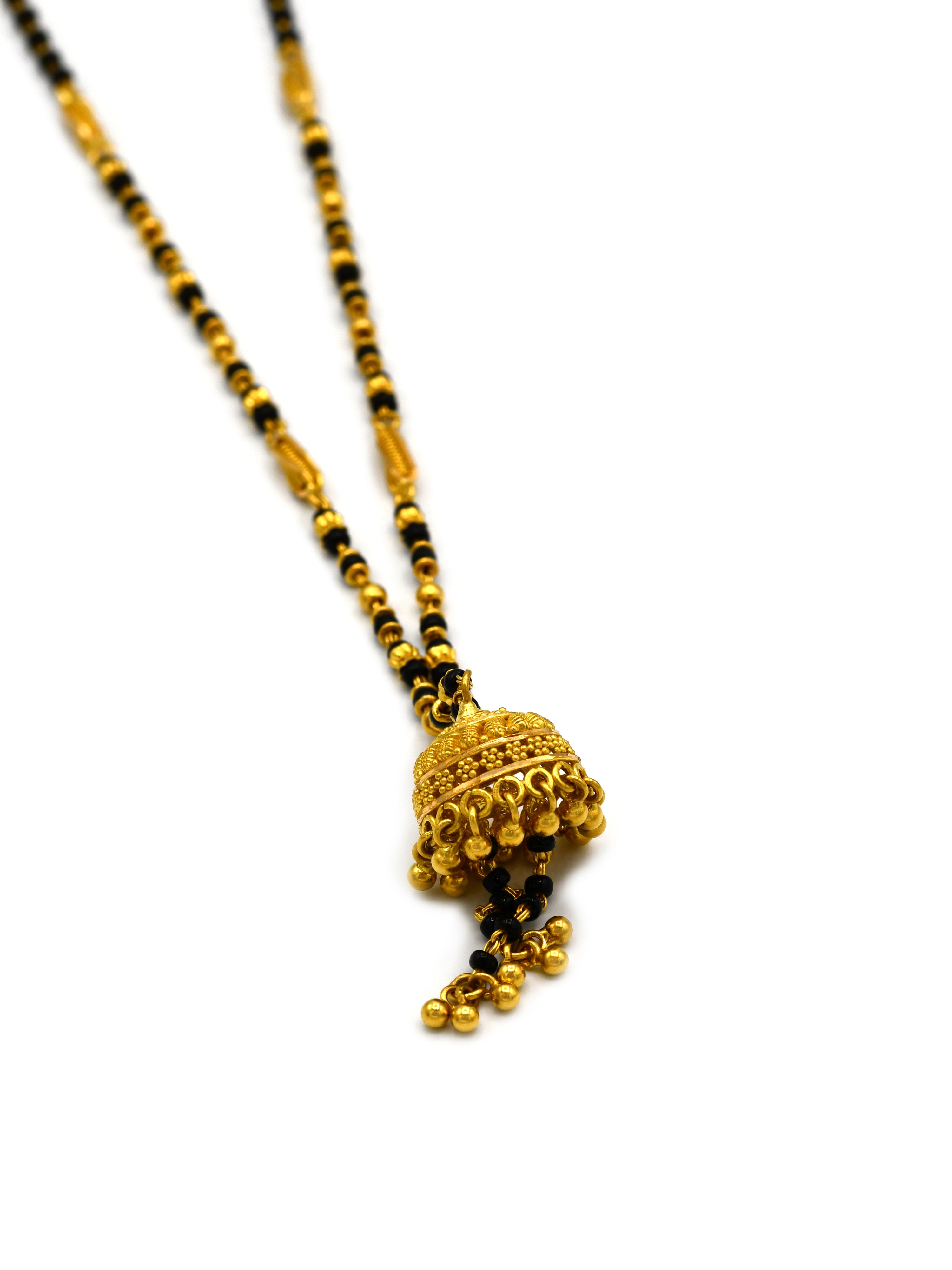 22ct Gold Jhumki Mangal Sutra - Roop Darshan