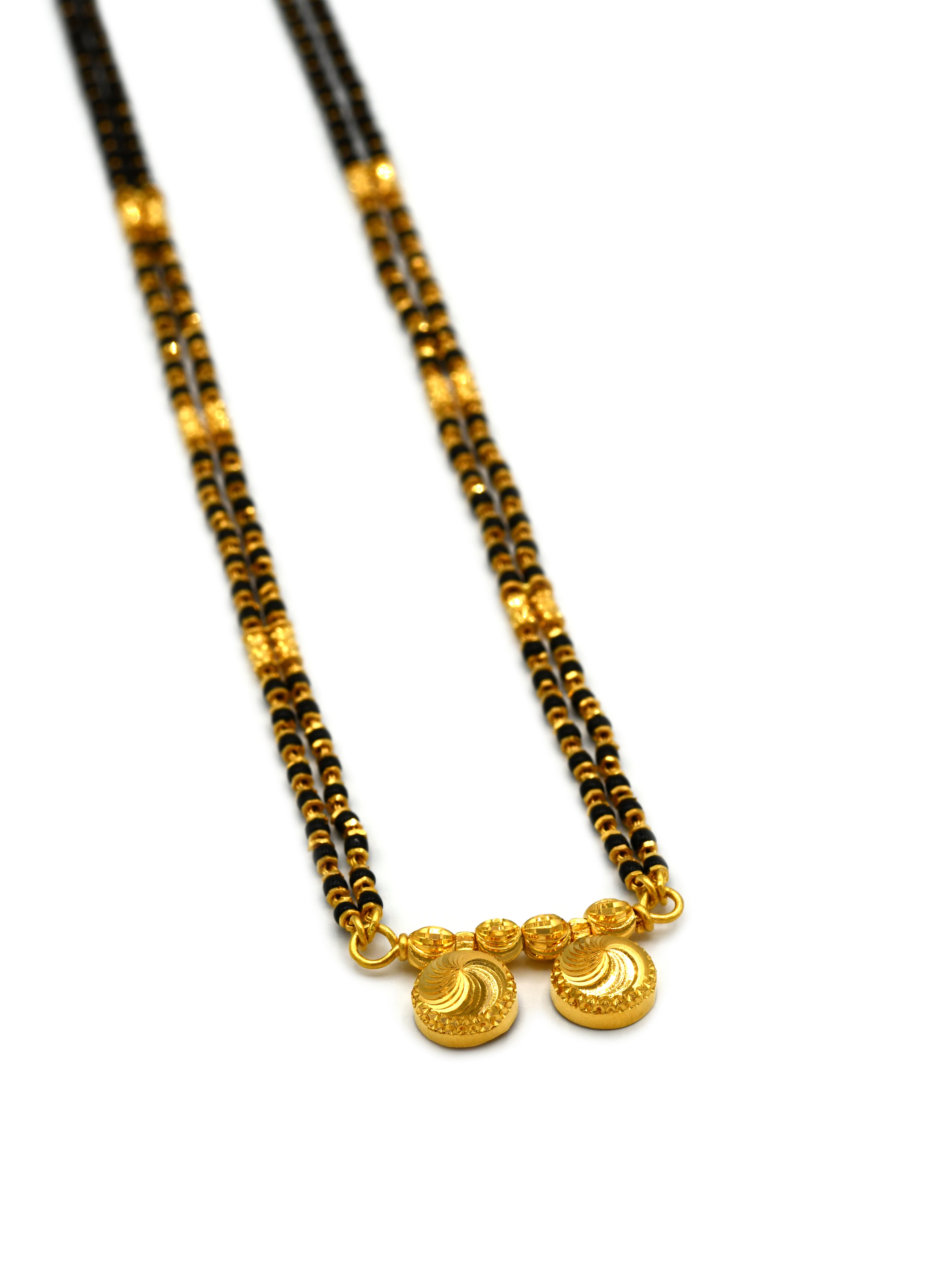 22ct Gold 2 Row Mangal Sutra