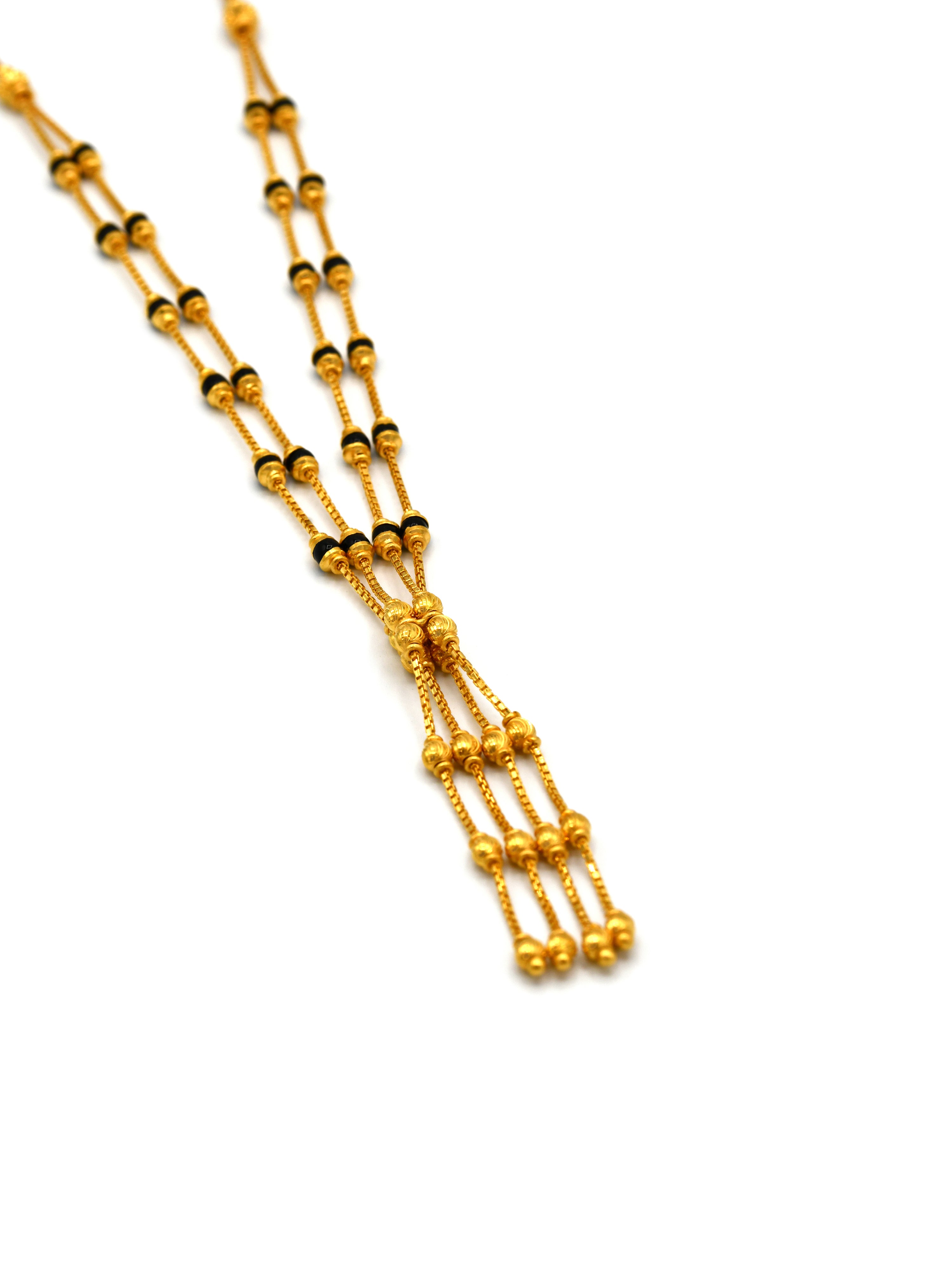 22ct Gold 2 Row Mangal Sutra - Roop Darshan