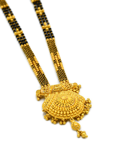 22ct Gold 3 Row Long Mangal Sutra