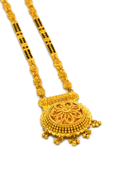 22ct Gold 2 Row Long Mangal Sutra