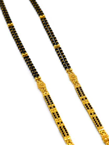 22ct Gold 2 Row Long Mangal Sutra