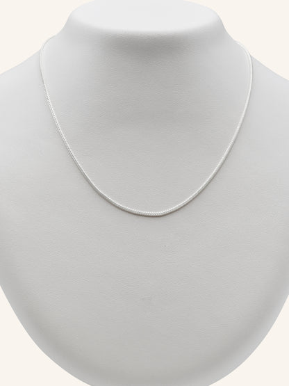 925 Sterling Silver Fox Tail Chain 40cm
