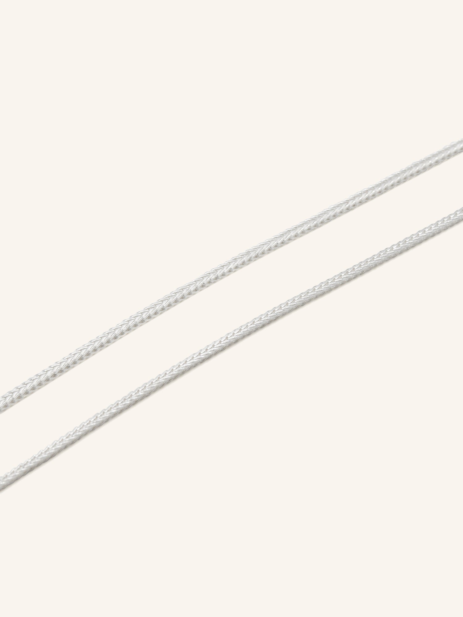 925 Sterling Silver Fox Tail Chain 40cm