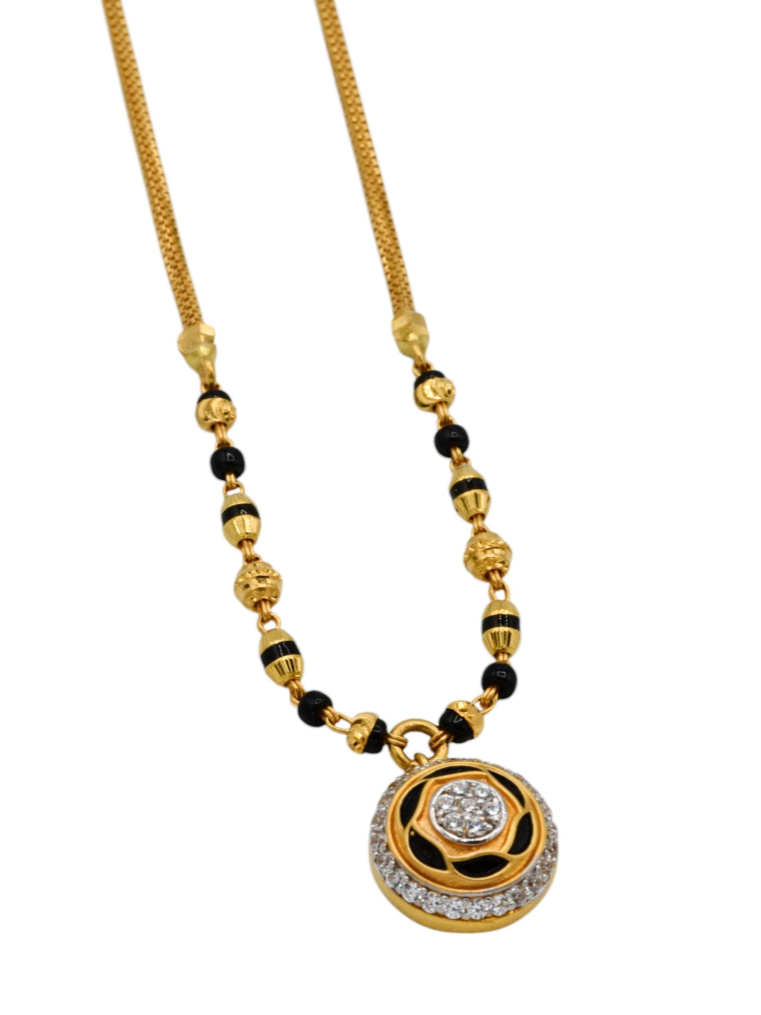 22ct Gold CZ Ball Mangal Sutra