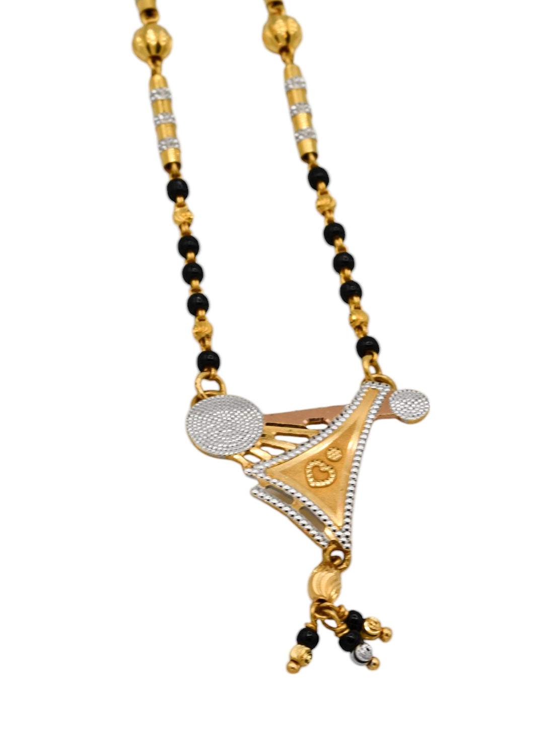 22ct Gold Rose Gold Two Tone Ball Mangal Sutra