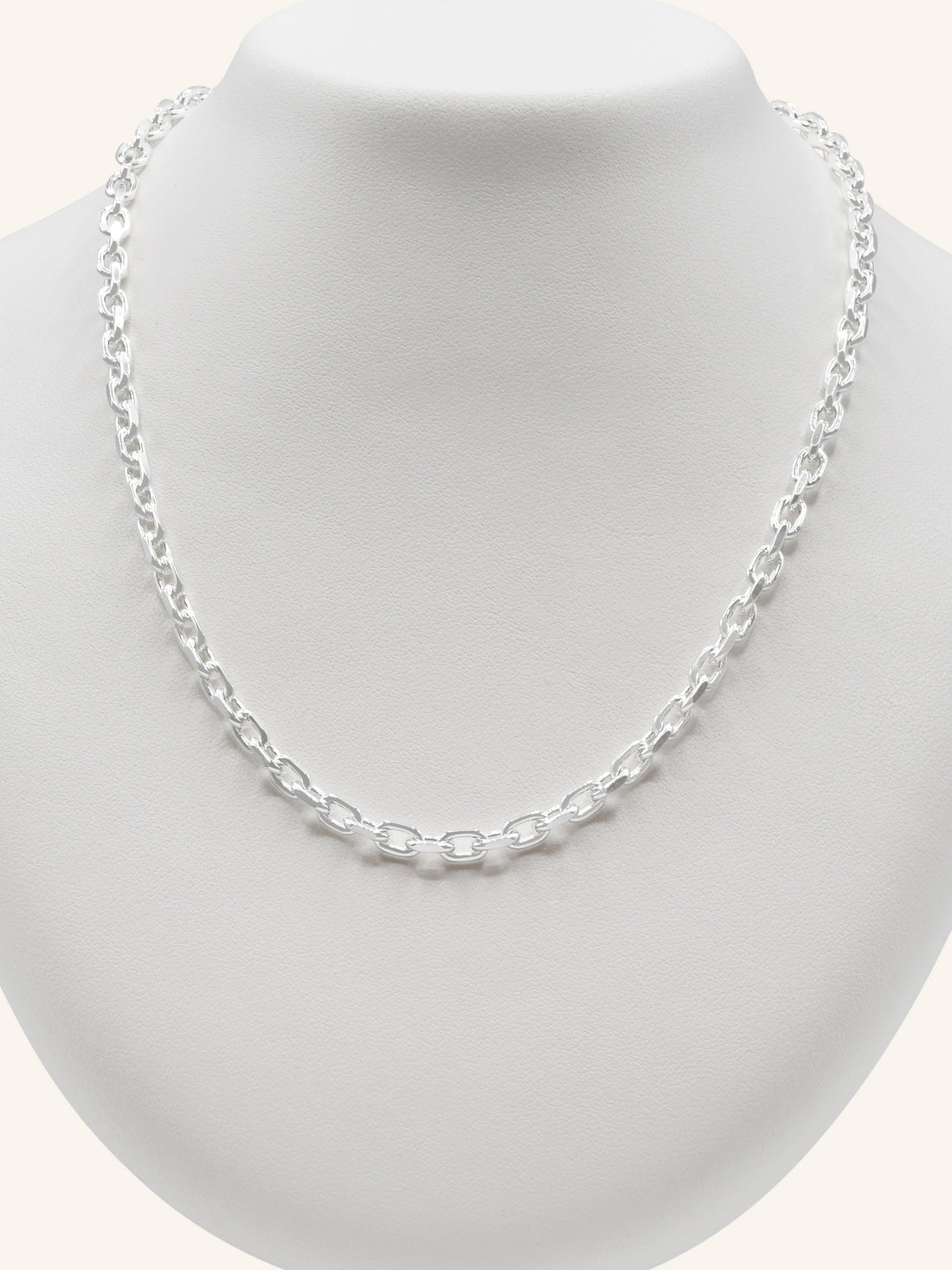 925 Sterling Silver Belcher Chain 45 cm