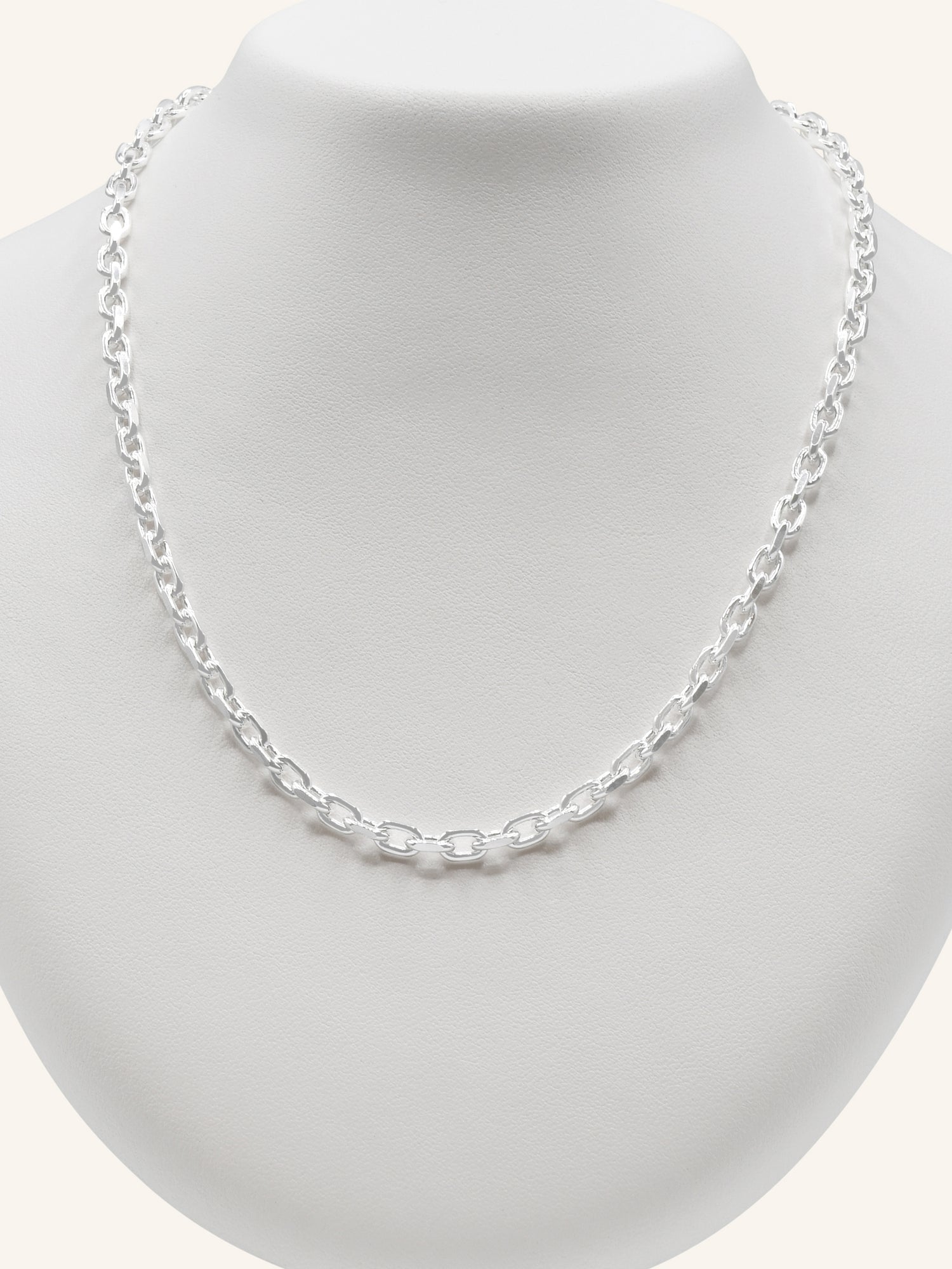 925 Sterling Silver Belcher Chain 45 cm