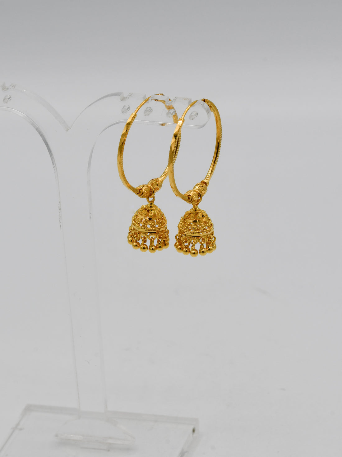 22ct Gold Ball Jhumki Bali