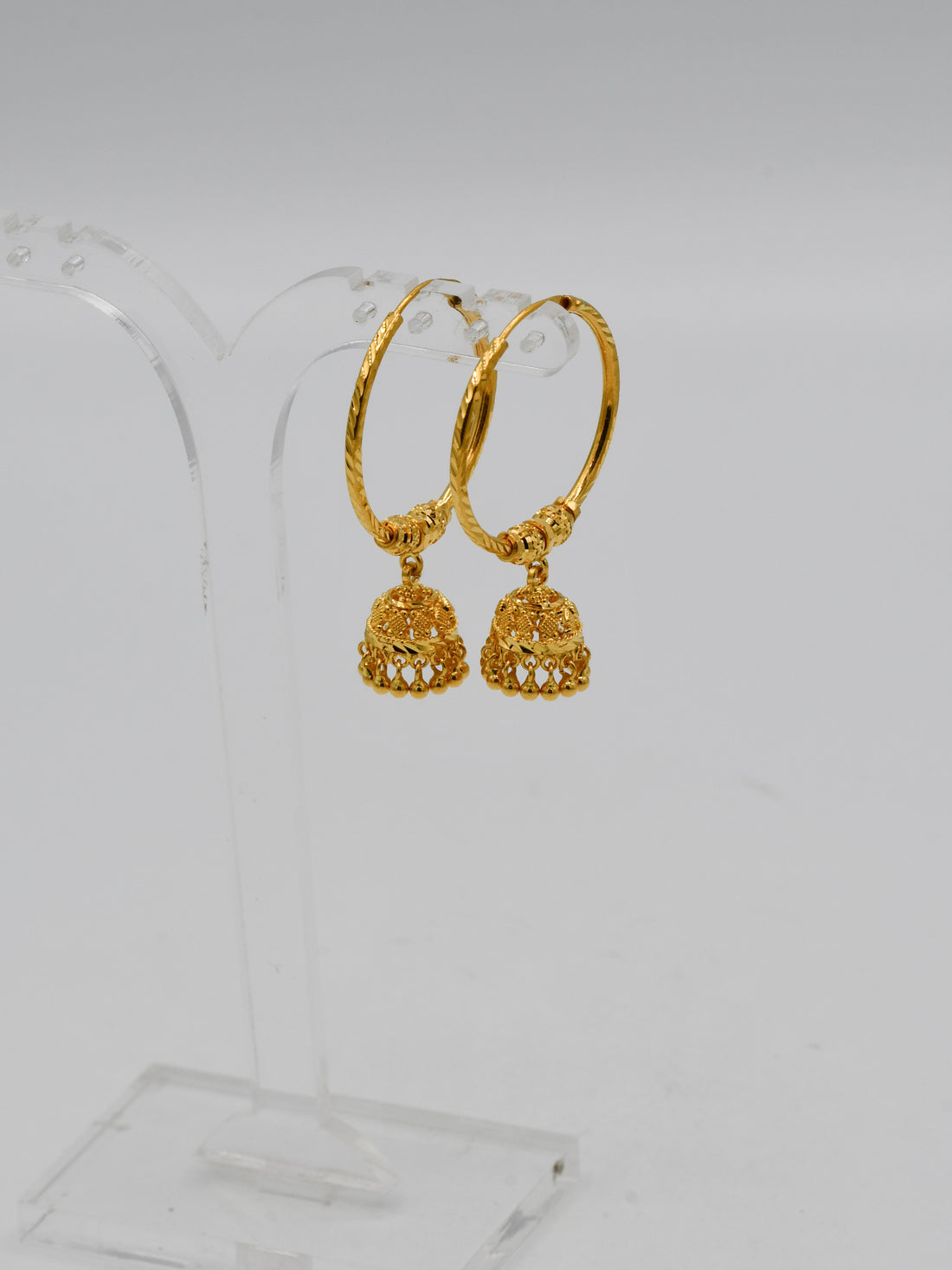 22ct Gold Ball Jhumki Bali