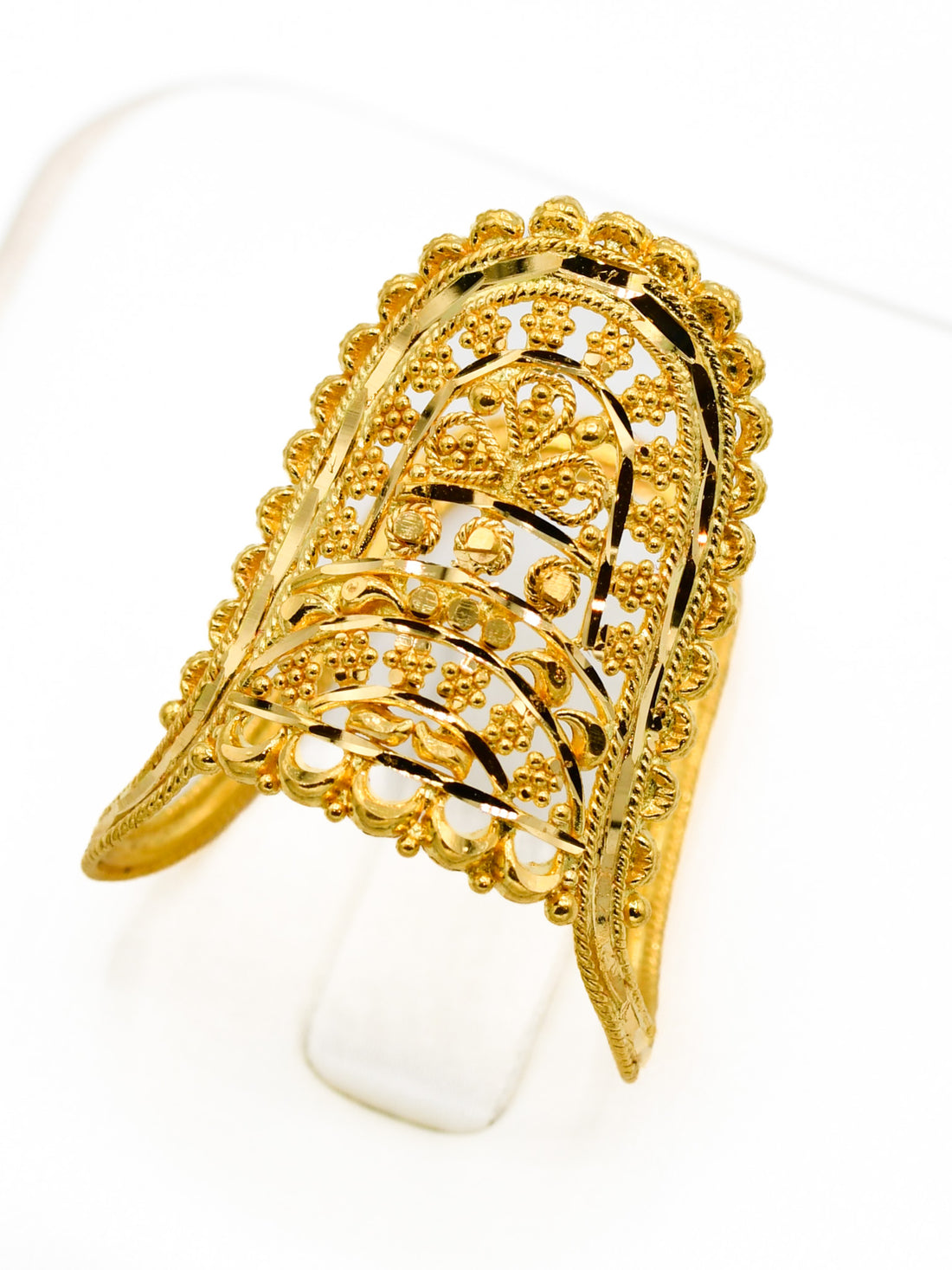 22ct Gold Filigree Ladies Ring - Roop Darshan