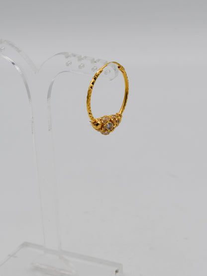 22ct Gold CZ Ball Bali - Roop Darshan