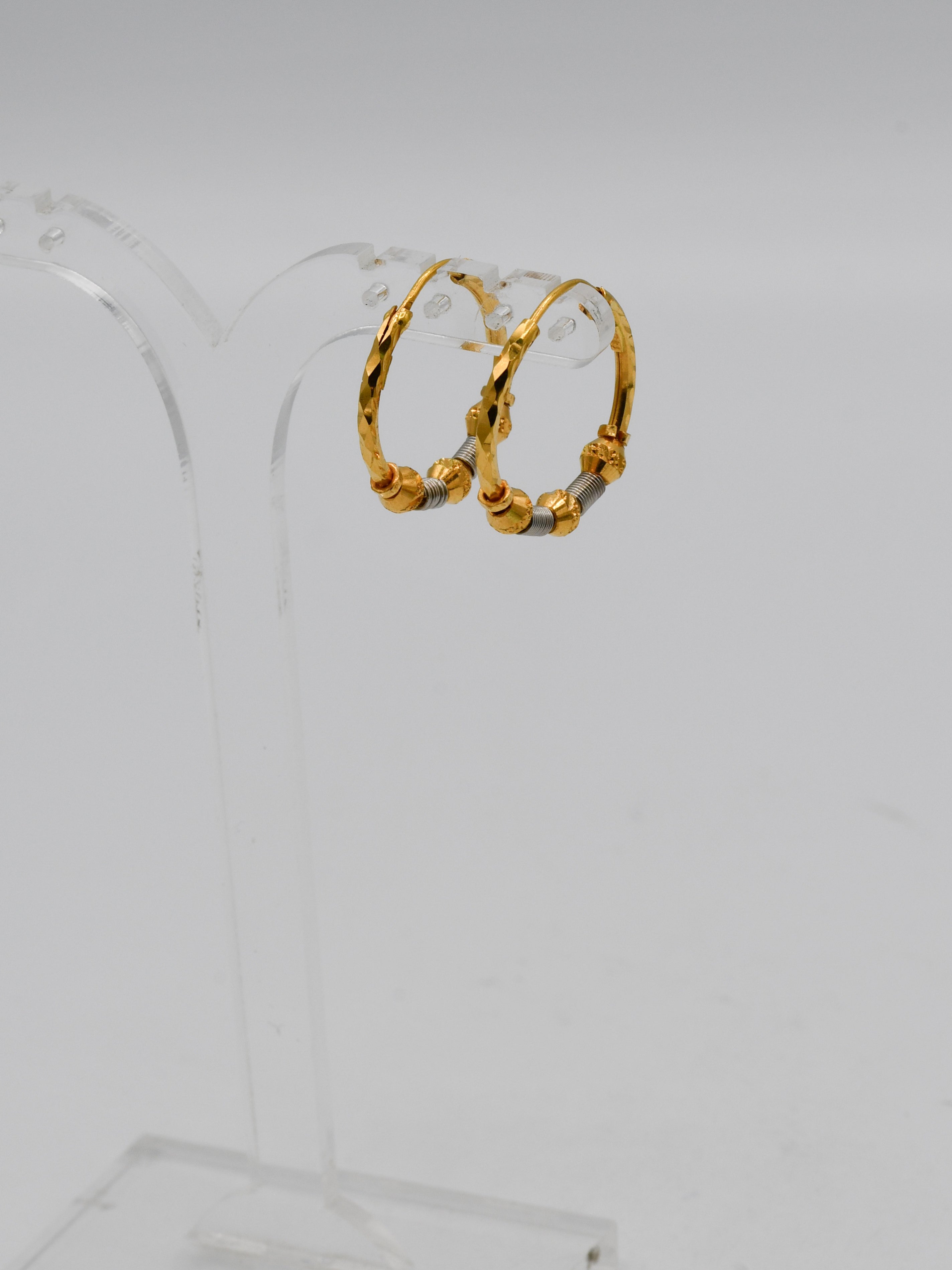 22ct Gold Two Tone Ball Bali - Roop Darshan