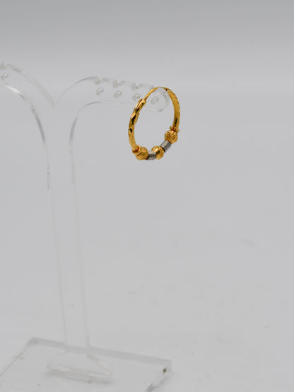 22ct Gold Two Tone Ball Bali