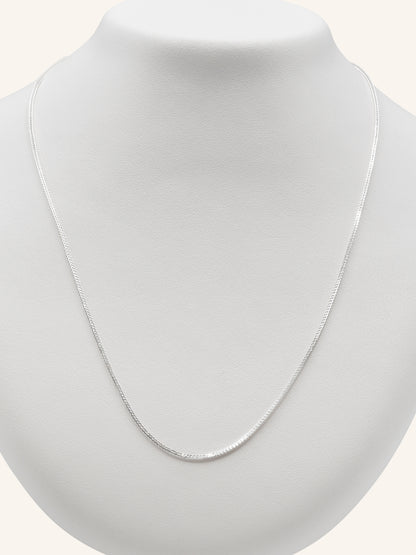 925 Sterling Silver Fox Tail Chain 50cm