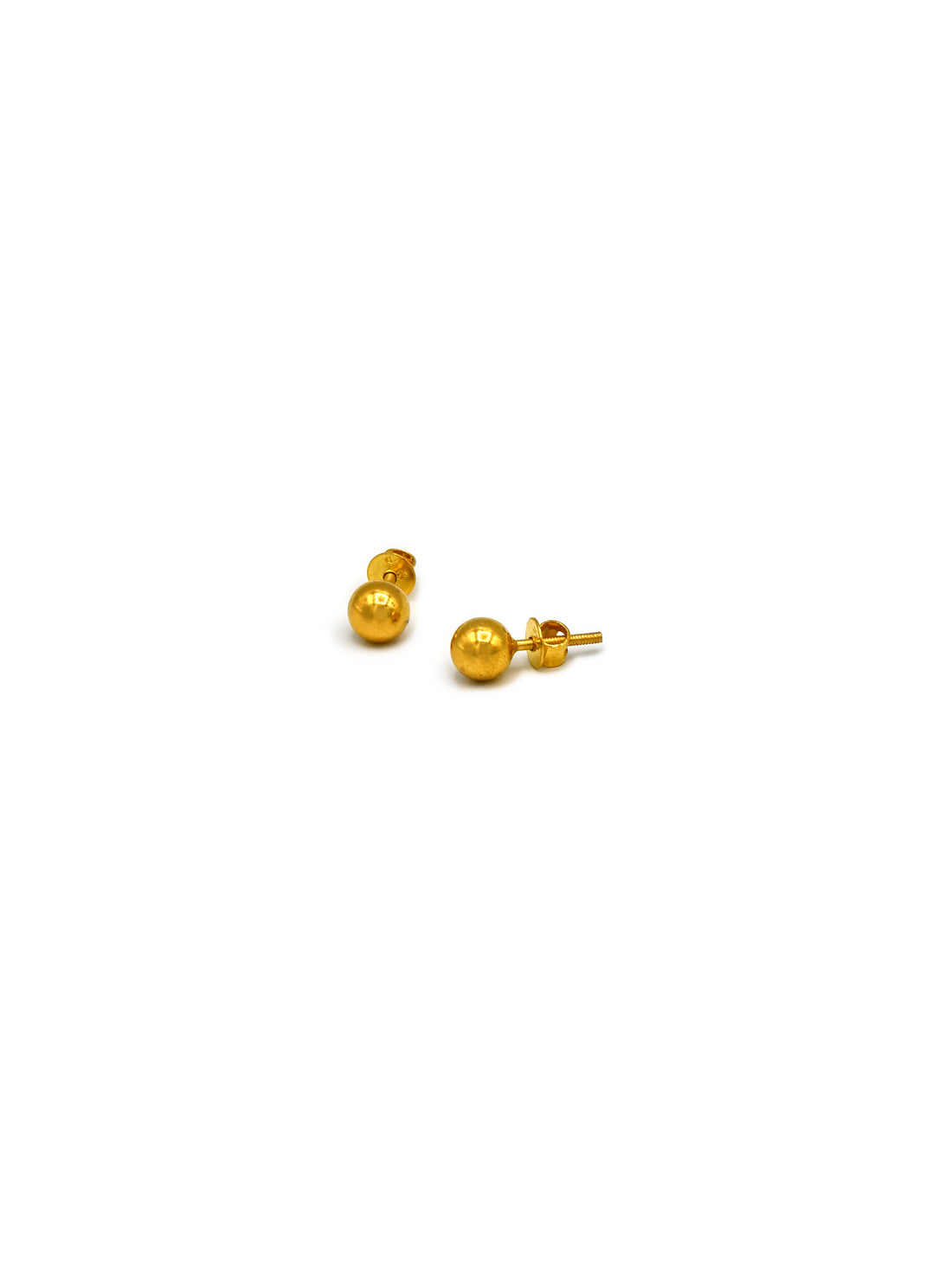 22ct Gold Ball Stud Earrings