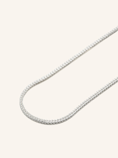 925 Sterling Silver Fox Tail Chain 45 cm