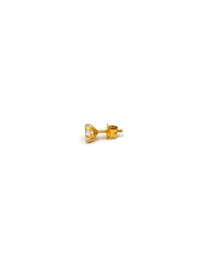 22ct Gold CZ Stud Earrings