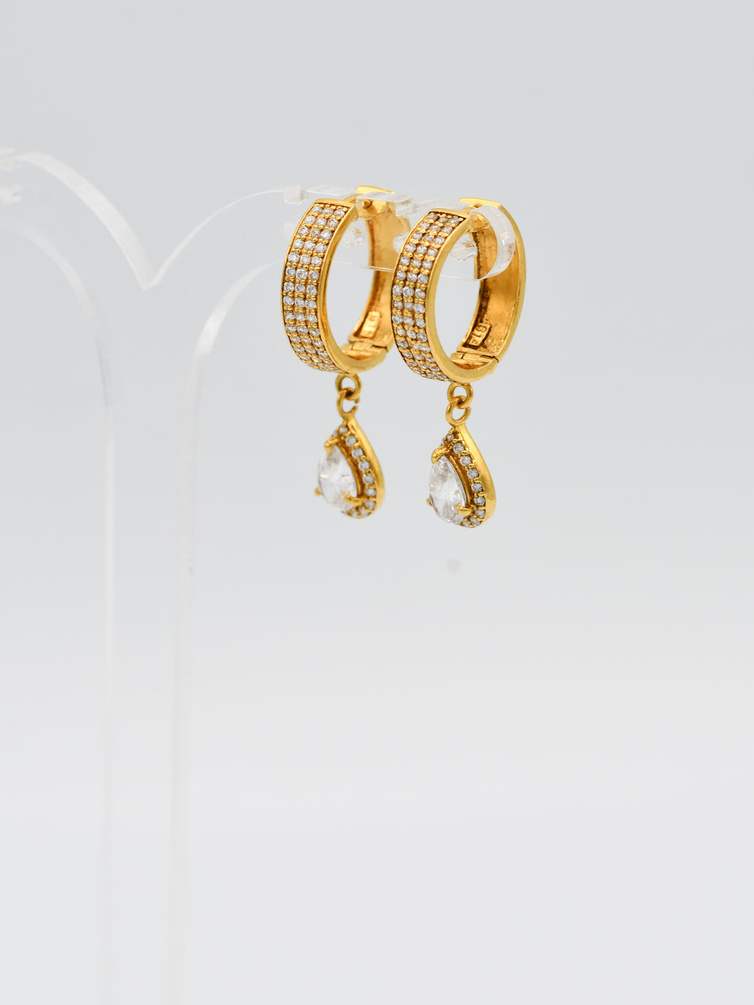 22ct Gold CZ Bali