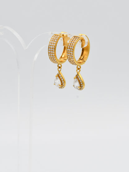 22ct Gold CZ Bali