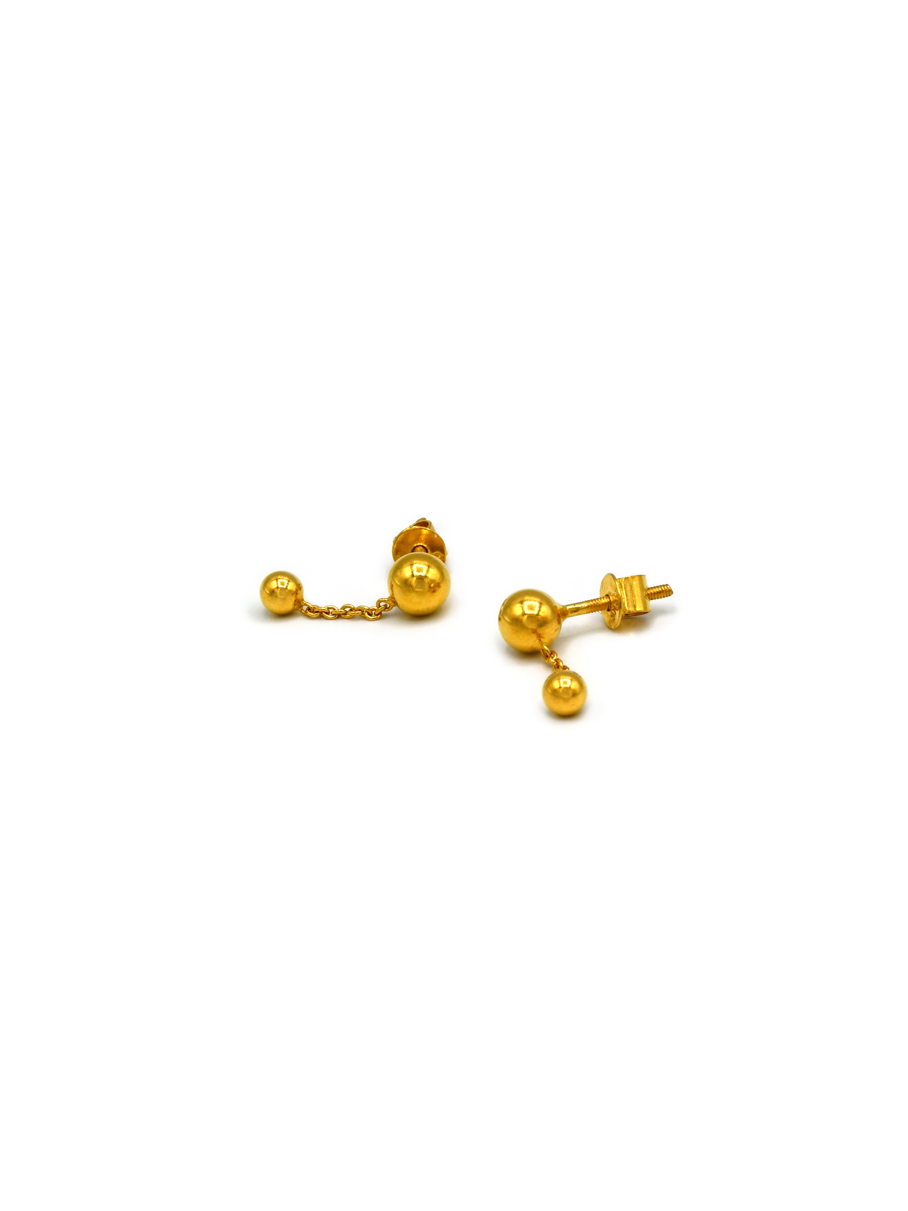 22ct Gold Ball Earrings