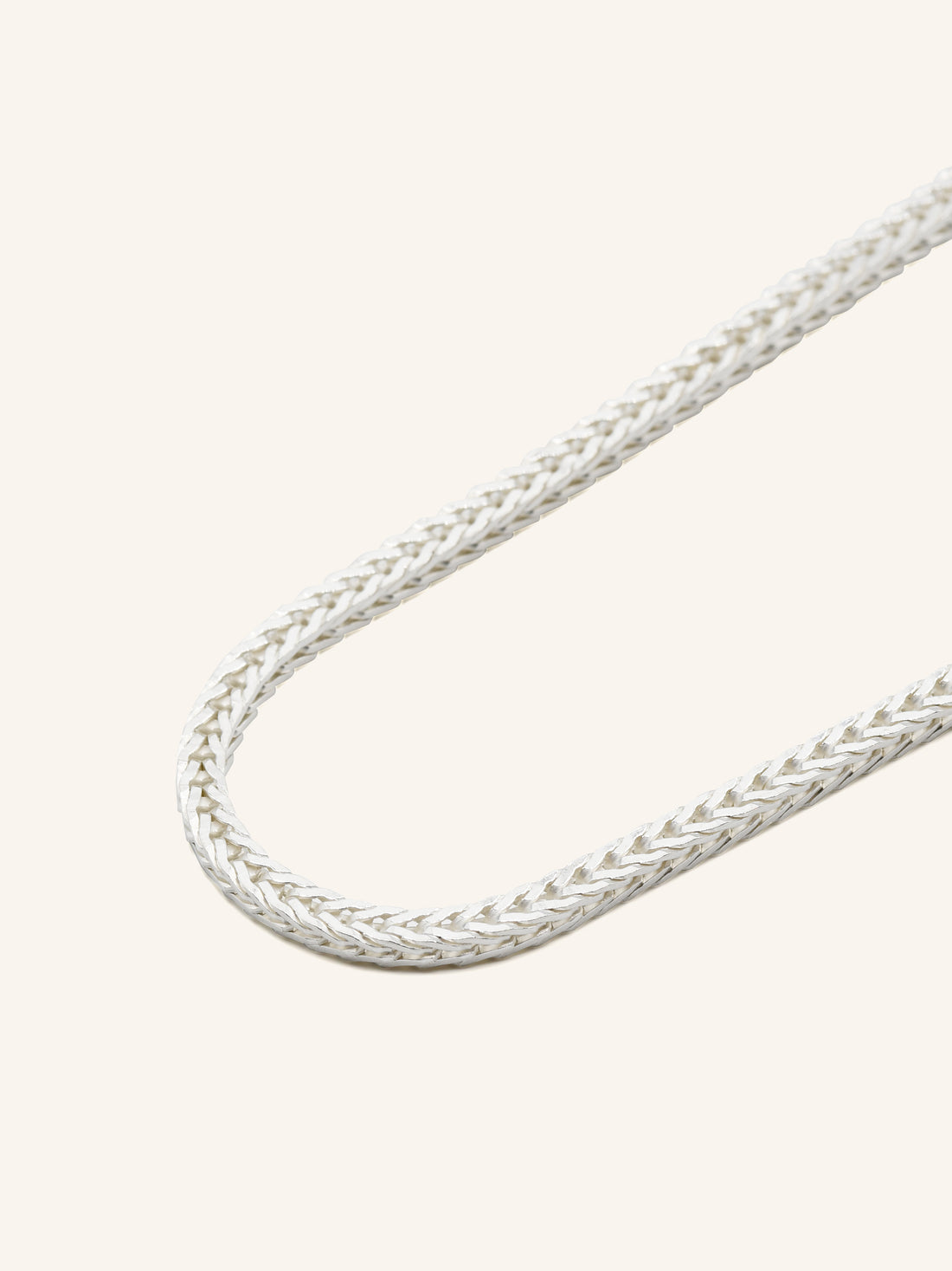 925 Sterling Silver Fox Tail Chain 45cm