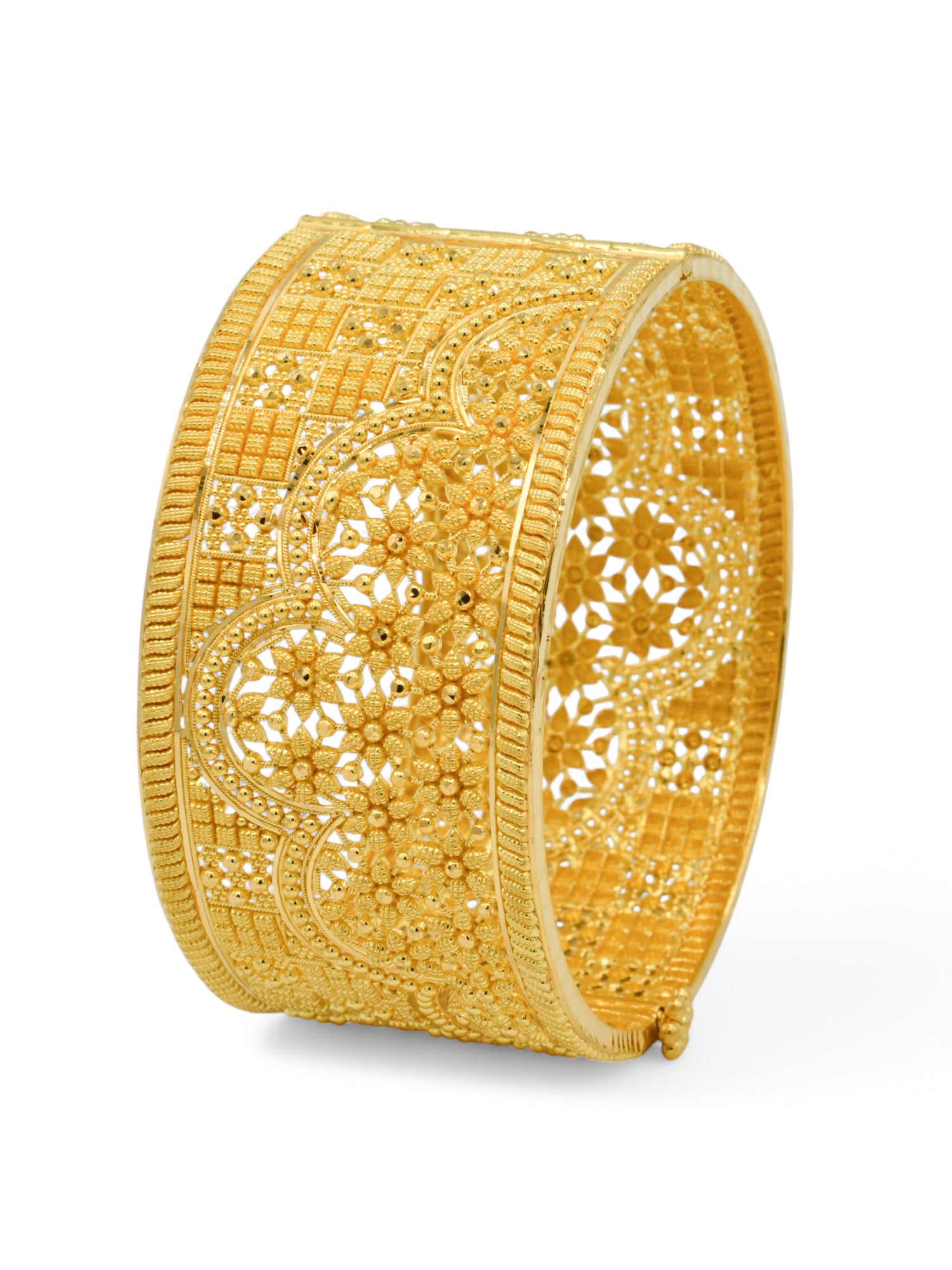 22ct Gold Patta Screw Bangle