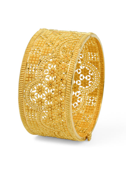 22ct Gold Patta Screw Bangle